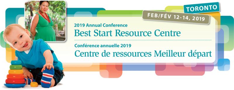 Banner of the 2019 Best Start Resource Centre conference